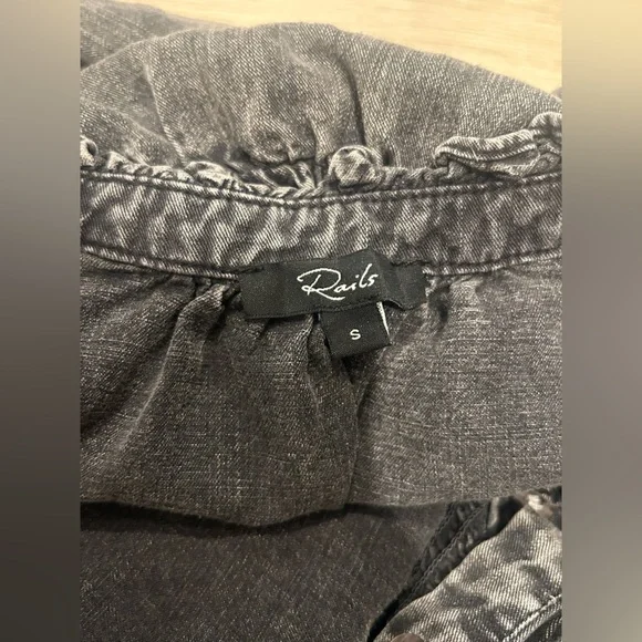 RAILS Amina Dress in Black Acid / Size Small / - Picture 7 of 11